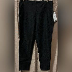 Black, Lace Ankle Leggings